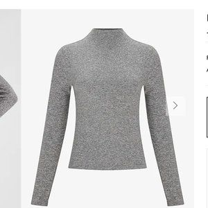 Express - Body Contour Cozy Mock Neck Top - Size Medium